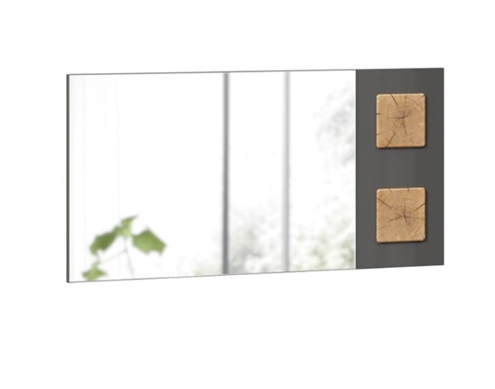 Зеркало настенное Фиджи 659.420, Антрацит глянец в Альметьевске - изображение