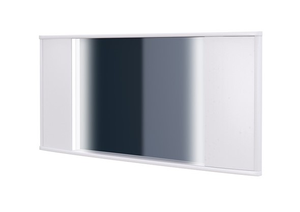 Зеркало прямоугольное Vittoria с подсветкой, Экокожа (Белый) в Нижнекамске - изображение