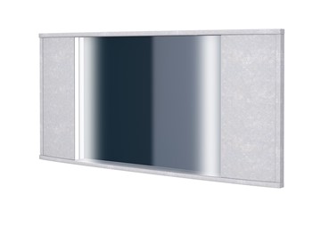 Зеркало прямоугольное Vittoria с подсветкой, Флок (Бентлей Светло-серый) в Альметьевске