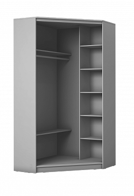 Детский угловой шкаф Хит-У-24-4-77-29, Панда, Белый в Альметьевске - изображение 1