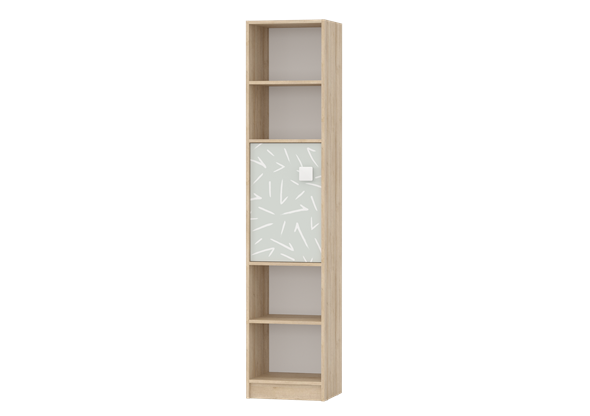 Детский шкаф-стеллаж с дверкой Микки (6-9428) в Альметьевске - изображение