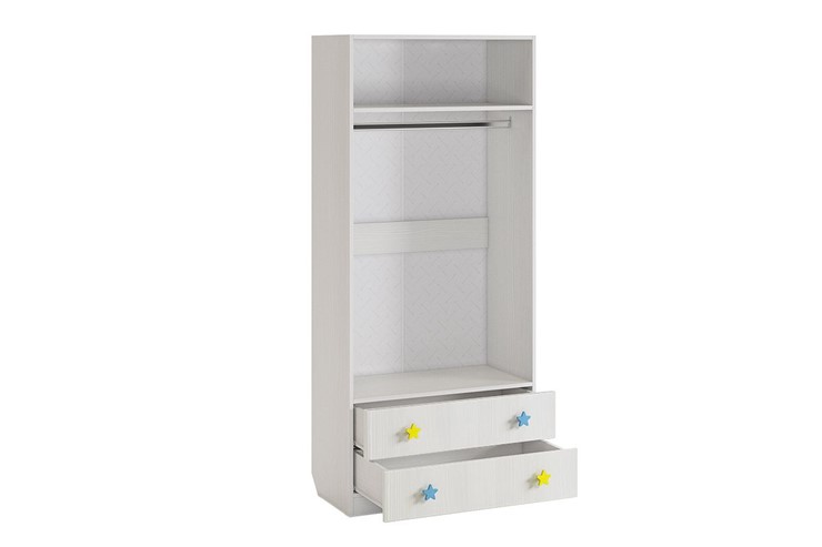 Двухдверный шкаф Чудо, белый рамух в Нижнекамске - изображение 1