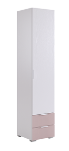 Шкаф Зефир 107.01 (белое дерево/пудра розовая (эмаль)) в Набережных Челнах