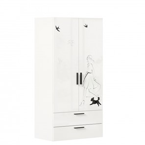 Шкаф комбинированный Джоли ЛД 535.040, Серый шелк в Набережных Челнах