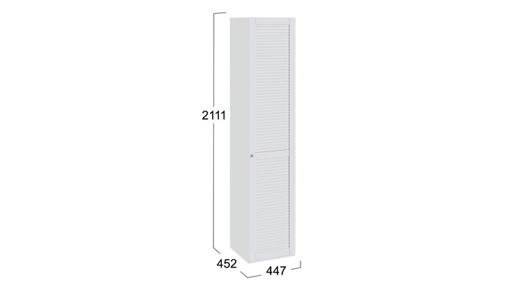 Одностворчатый шкаф Ривьера правый СМ 241.21.001R (Белый) в Нижнекамске - изображение 2