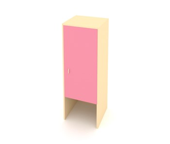Детский шкаф-пенал МГрупп ДП-2 Беж + Розовый в Набережных Челнах