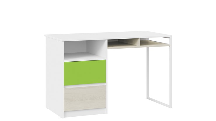 Письменный стол Сканди СМ-386.15.02-20 (Дуб Гарден, Белая, Зеленый) в Альметьевске - изображение 2