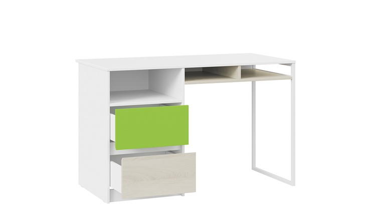 Письменный стол Сканди СМ-386.15.02-20 (Дуб Гарден, Белая, Зеленый) в Альметьевске - изображение 3