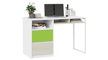 Письменный стол Сканди СМ-386.15.02-20 (Дуб Гарден, Белая, Зеленый) в Зеленодольске