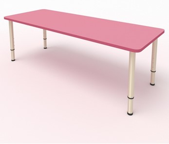 Детский стол МГрупп 2-местный  (по одну сторону столешн.) СДО-2 (0-3) розовый в Нижнекамске