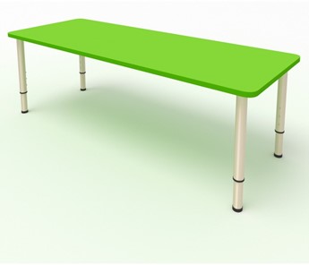 Стол для детей 2-местный  (по одну сторону столешн.) СДО-2 (0-3) зеленый в Набережных Челнах