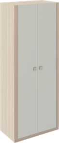 Шкаф двухдверный Глэдис М22 (Шимо светлый/Белый текстурный) в Нижнекамске