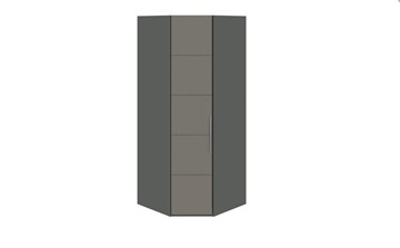 Распашной шкаф угловой Наоми, цвет Фон серый, Джут СМ-208.07.06 в Набережных Челнах