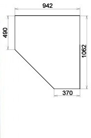 Шкаф 403 несимметричный, цвет Дуб Сонома в Набережных Челнах - предосмотр 2