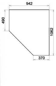 Шкаф 403 несимметричный, цвет Дуб Сонома в Альметьевске - изображение 2