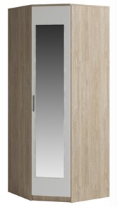 Угловой шкаф Genesis Светлана, с зеркалом, белый/дуб сонома в Нижнекамске