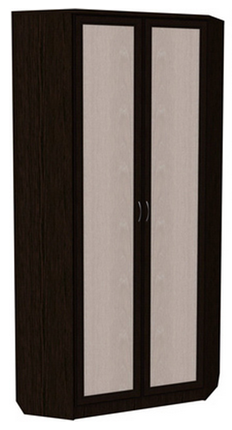 Шкаф распашной 401 угловой со штангой, цвет Венге в Набережных Челнах - изображение