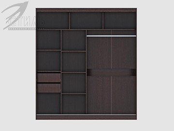 Шкаф 2-х дверный Комфорт №12 2.0 с прямоугольными зеркалами в Казани - предосмотр 1