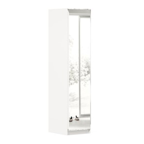 Одностворчатый шкаф Айла с зеркалом ЛД 688.140.000, Белый, исполнение 1 в Казани - предосмотр
