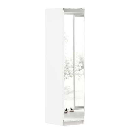 Одностворчатый шкаф Айла с зеркалом ЛД 688.140.000, Белый, исполнение 1 в Альметьевске - изображение