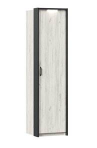 Шкаф 1-створчатый Техно с паспарту, Дуб крафт белый в Набережных Челнах