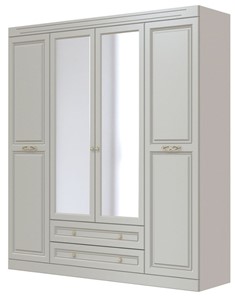 Шкаф четырехдверный Олимп ШР-4 (Фисташковый) 2 зеркала в Альметьевске