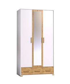 Шкаф для одежды Айрис 444, Белый-Дуб золотистый в Нижнекамске