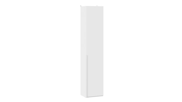 Шкаф с одной дверцей Порто (366) СМ-393.07.211 (Белый жемчуг/Белый софт) в Набережных Челнах - изображение