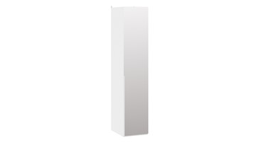 Шкаф с 1 зеркальной дверью Порто (580) СМ-393.07.002 (Белый жемчуг/Белый жемчуг) в Нижнекамске