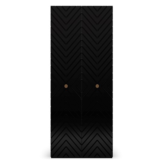 Шкаф с глухим фасадом Марсель 900 (черный) в Набережных Челнах - изображение 1
