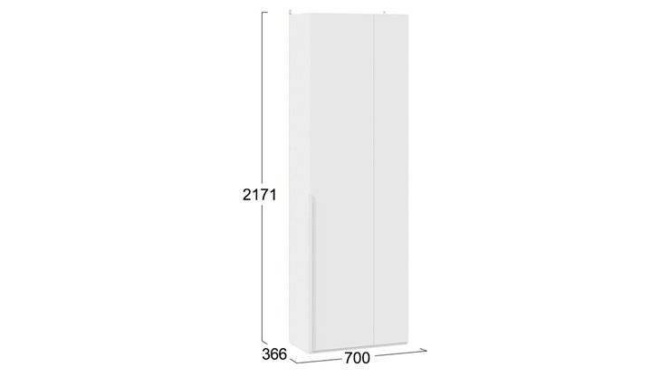 Угловой шкаф Порто (366) СМ-393.07.231 (Белый жемчуг/Белый софт) в Набережных Челнах - изображение 3