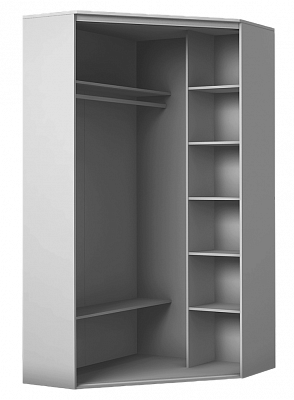 Шкаф угловой 2200х1103х1103, ХИТ У-22-4-11, белая шагрень в Нижнекамске - изображение 1