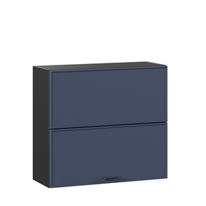 Кухонный горизонтальный шкаф 800 Индиго ЛД 298.980.000.168, Чёрный/Тёмно-синий в Нижнекамске