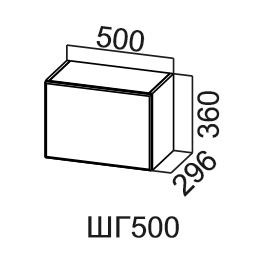 Навесной шкаф Модус, ШГ500/360, цемент светлый в Казани