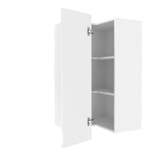 Шкаф кухонный угловой высокий Шервуд, ЛД 281.570.000.170, белый/белый глянец в Нижнекамске - изображение 1