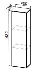 Кухонный пенал-надстройка Стайл, ПН400(912/296), МДФ в Набережных Челнах