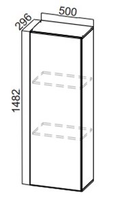 Шкаф-надстройка Стайл, ПН500(912/296), МДФ в Набережных Челнах