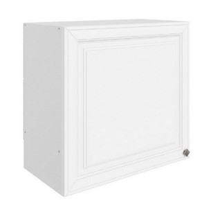 Шкаф навесной Мишель под вытяжку L600 H566 (1 дв. гл.) эмаль (белый/белый) в Казани