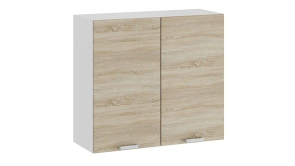 Кухонный навесной шкаф Гранита 1В8 (Белый/Дуб сонома) в Альметьевске - изображение