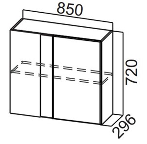 Кухонный угловой шкаф Стайл, Ш850у/720, МДФ в Набережных Челнах