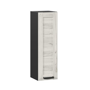 Навесной кухонный шкаф 300 высокий Винченца ЛД 234.410.000.081, Чёрный/Дуб Крафт белый в Альметьевске