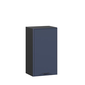 Навесной кухонный шкаф 400 Индиго ЛД 298.320.000.143, Чёрный/Тёмно-синий в Нижнекамске