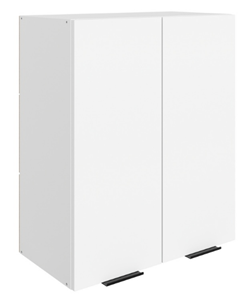 Кухонный шкаф Стоун L600 Н720 (2 дв. гл.) (белый/джелато софттач) в Альметьевске