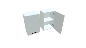 Навесной кухонный шкаф В7 45, Белое гладкое Ламарти/Белый в Набережных Челнах