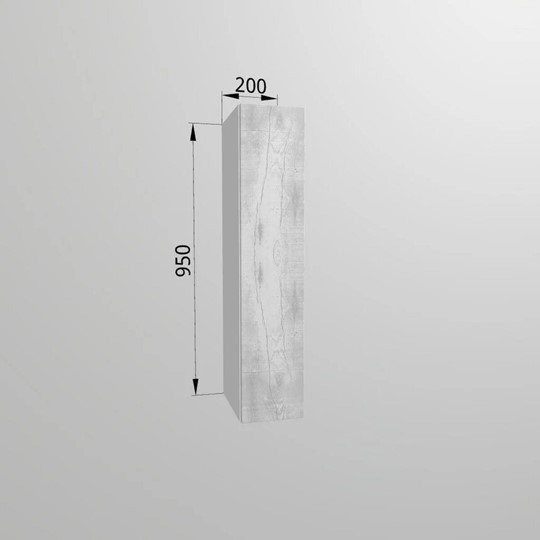 Настенный шкаф В9 20, Бетон пайн/Белый в Альметьевске - изображение 1