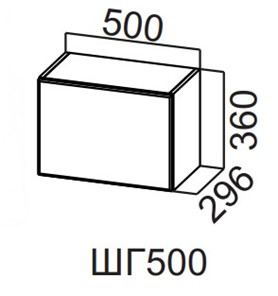 Навесной шкаф Вельвет ШГ500/360 в Казани