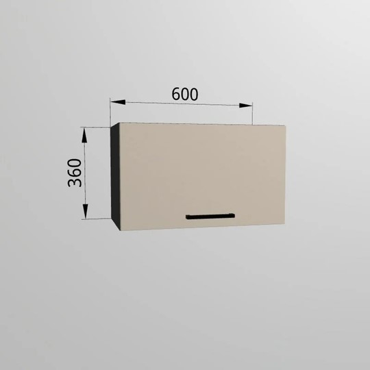 Кухонный шкаф ВГ 60, Сатин/Антрацит в Нижнекамске - изображение 1