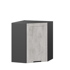 Шкаф кухонный угловой 600 Джамис ЛД 296.610.000.074, Чёрный/Белый камень в Нижнекамске