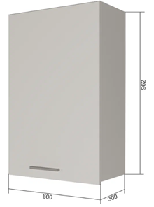 Кухонный шкаф Sanvut ВС9 60, Бетон пайн/Белый в Альметьевске