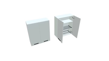Кухонный шкаф ВС9 80, Белое гладкое Ламарти/Белый в Набережных Челнах